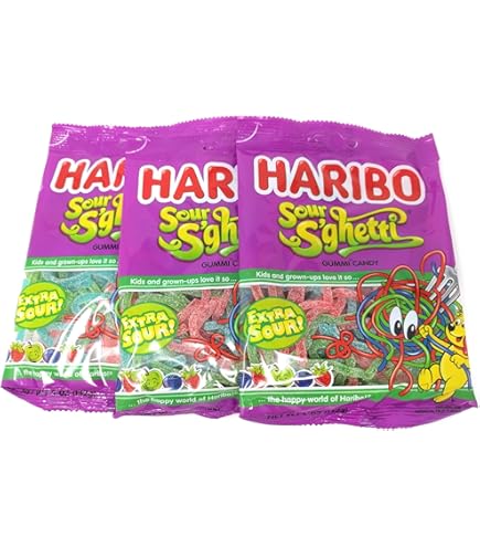 Amazon.com : Haribo Gummi Candy, Z!NG Sour Streamers, 3.6 Ounce